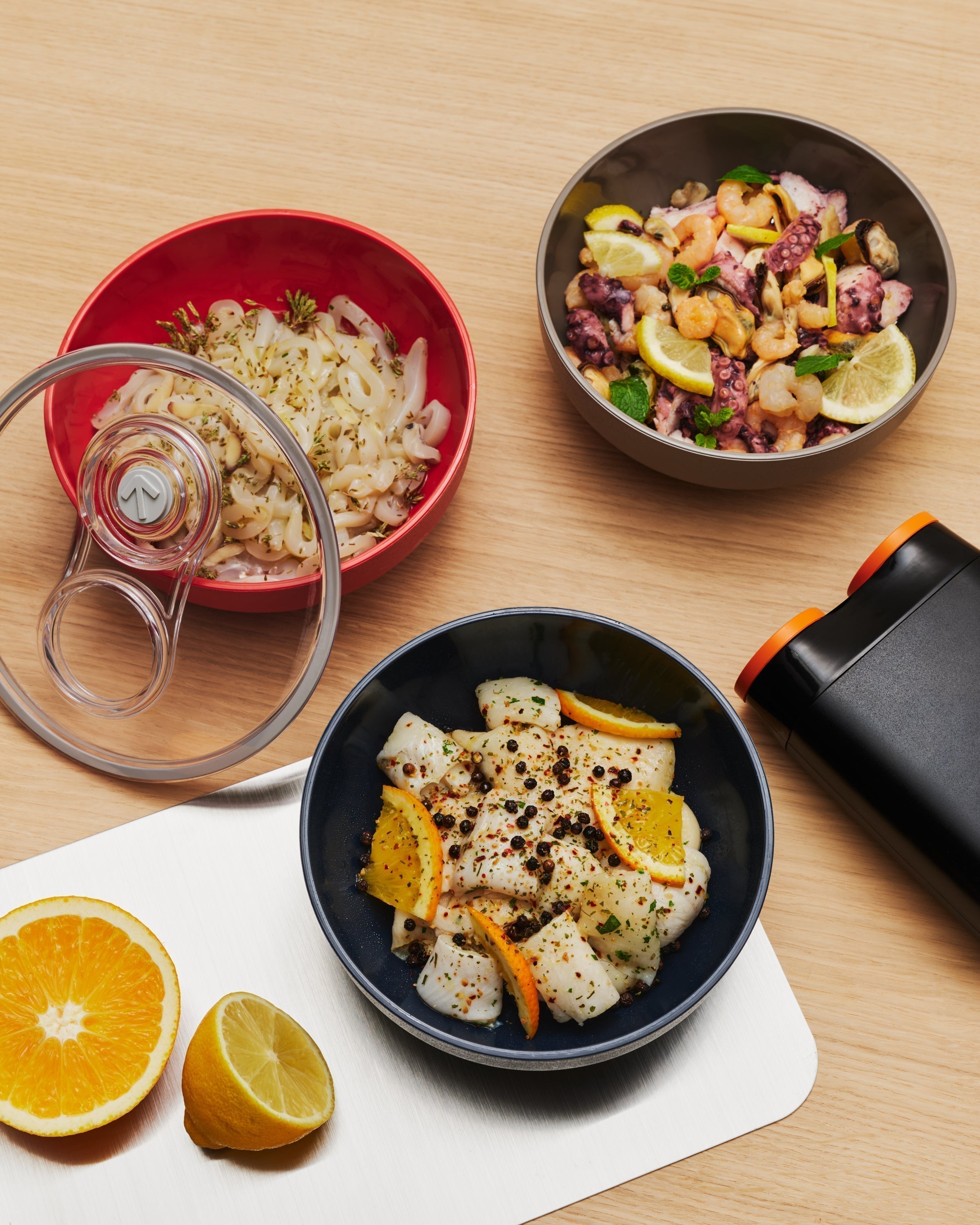 marinated white fish: three ideas.