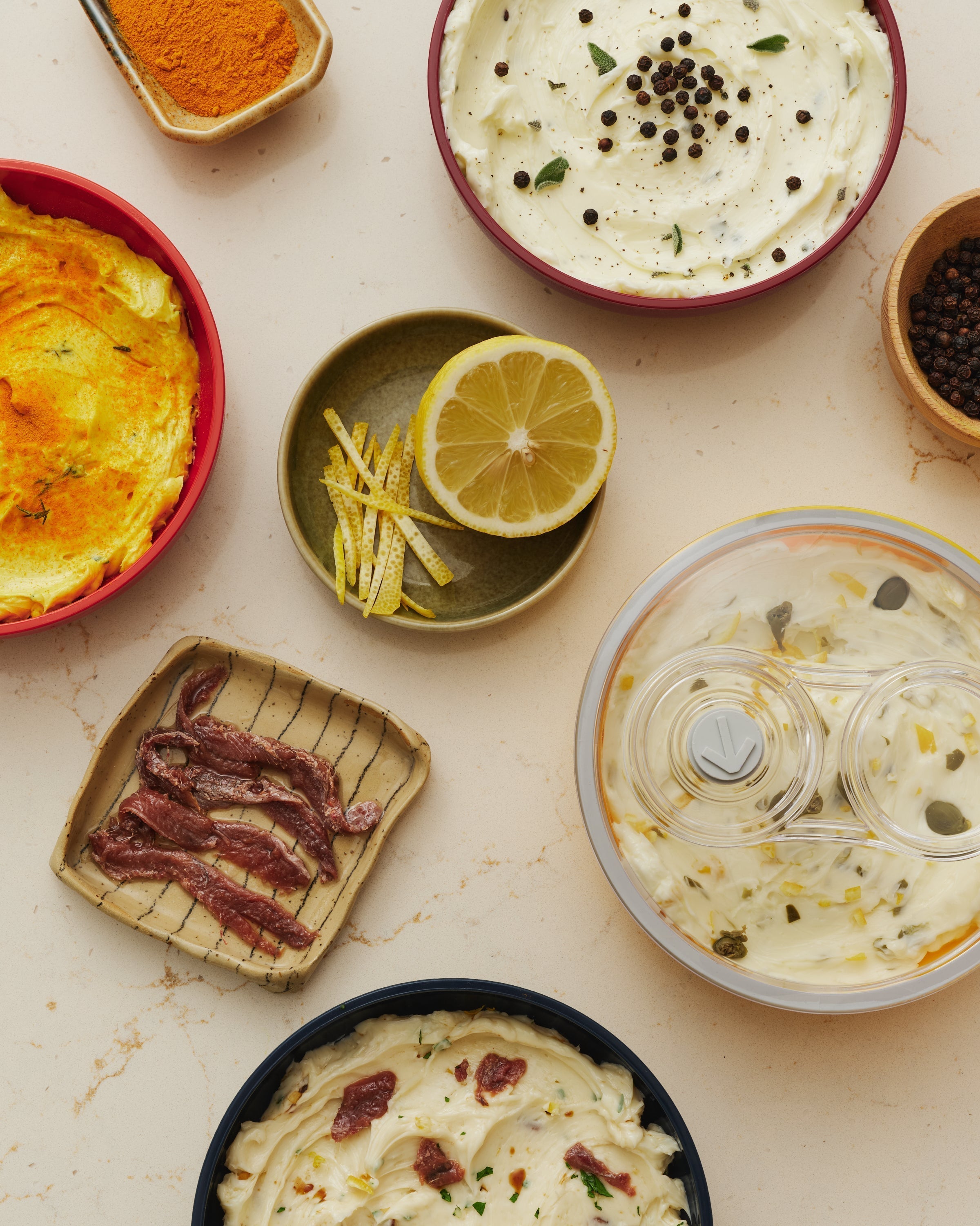 flavored butter: 4 variations.