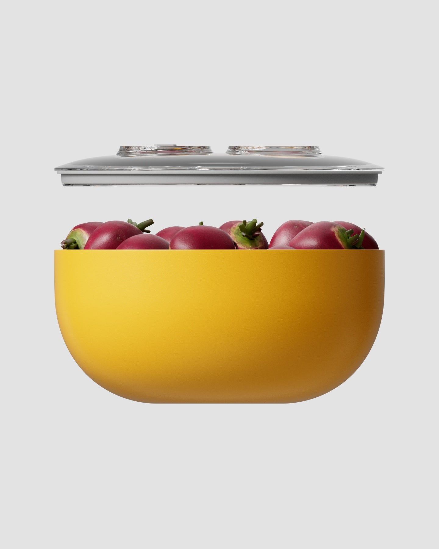 large vacuum seal container yellow