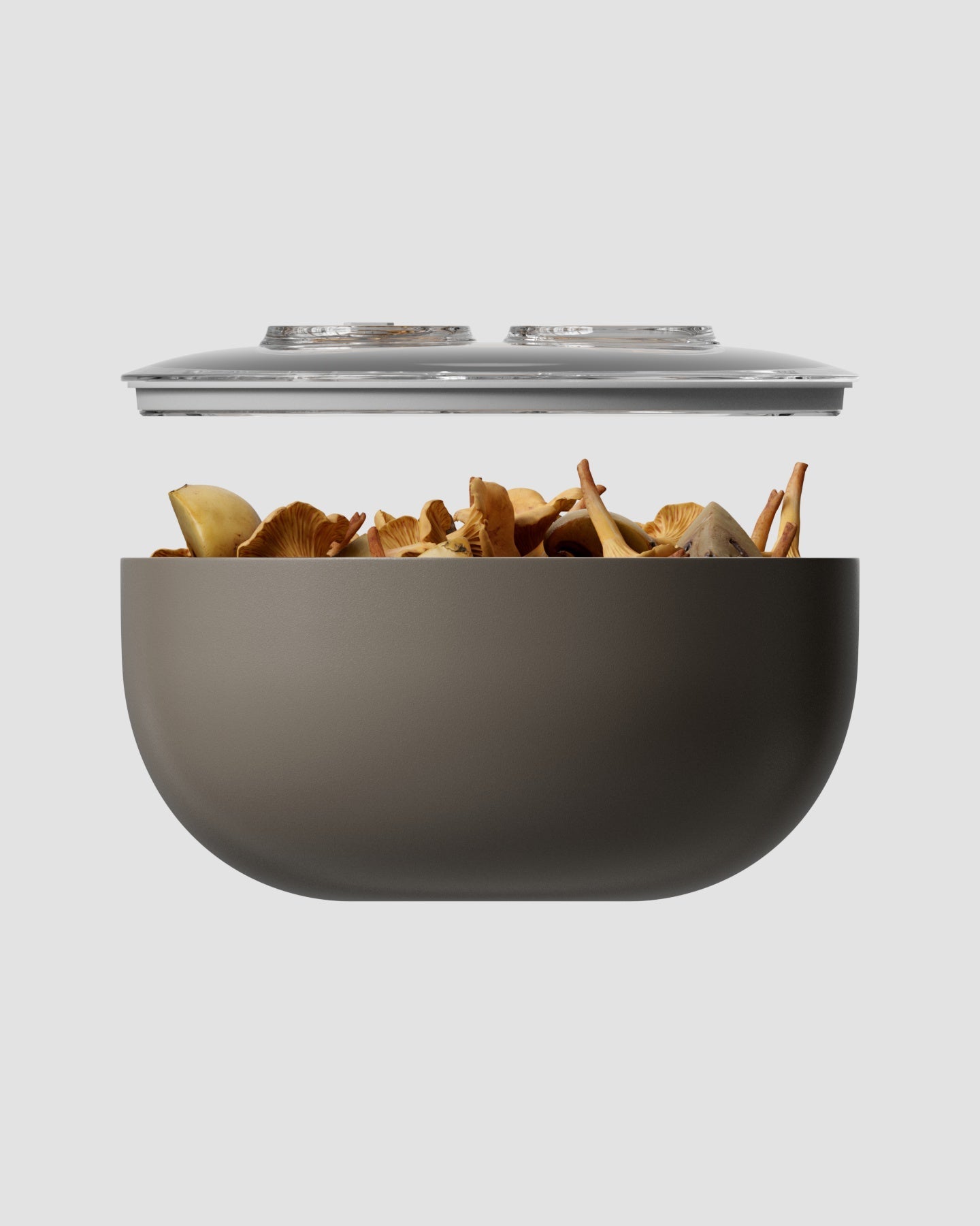 large vacuum seal container grey