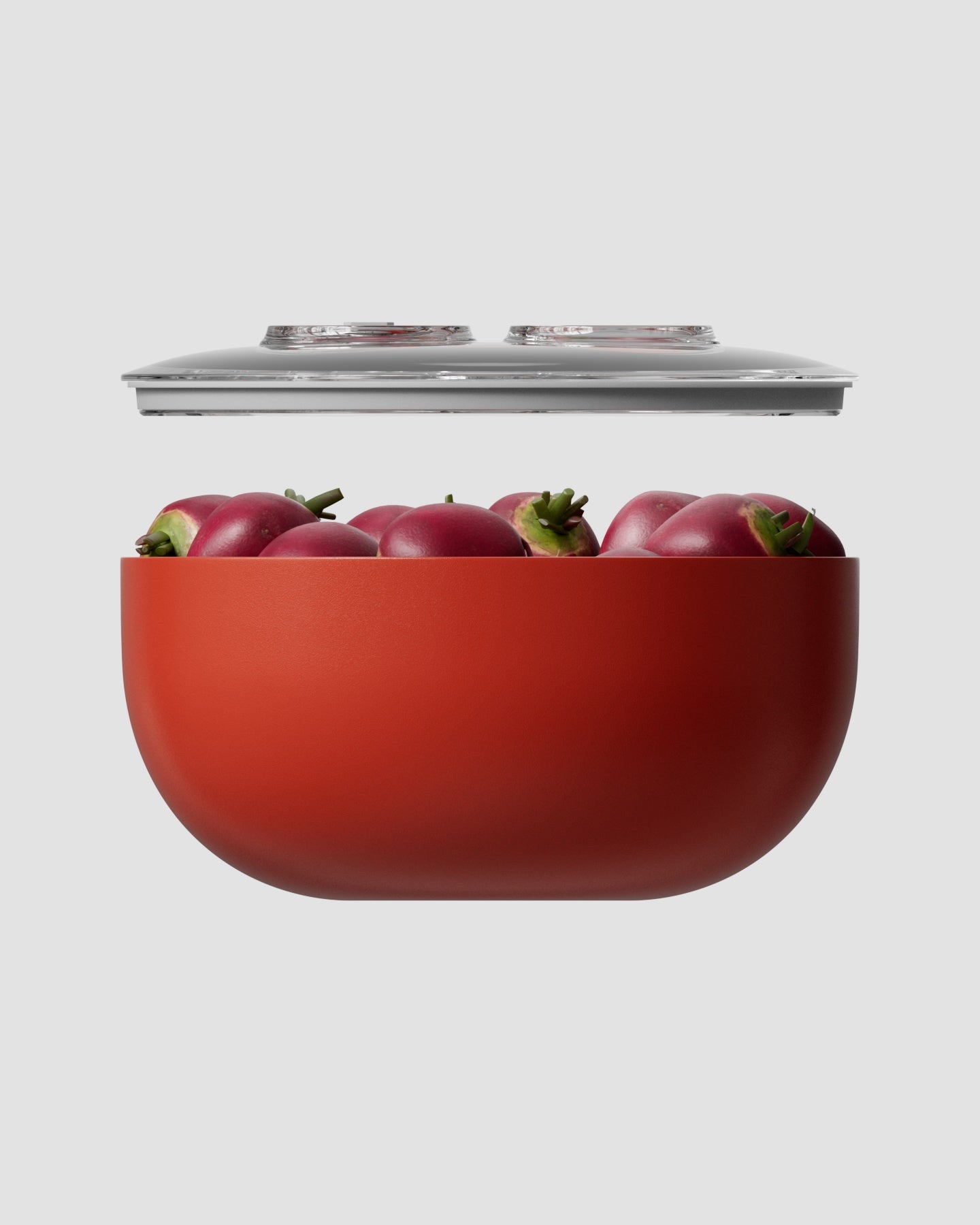 large vacuum seal container orange