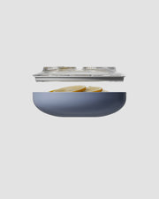 small vacuum seal container light blue