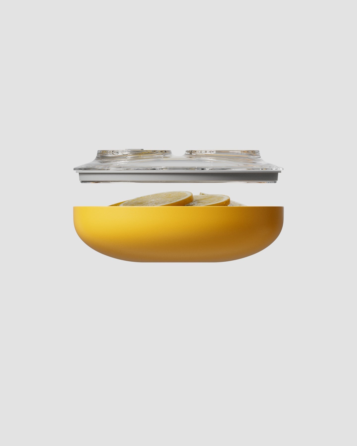 small vacuum seal container yellow