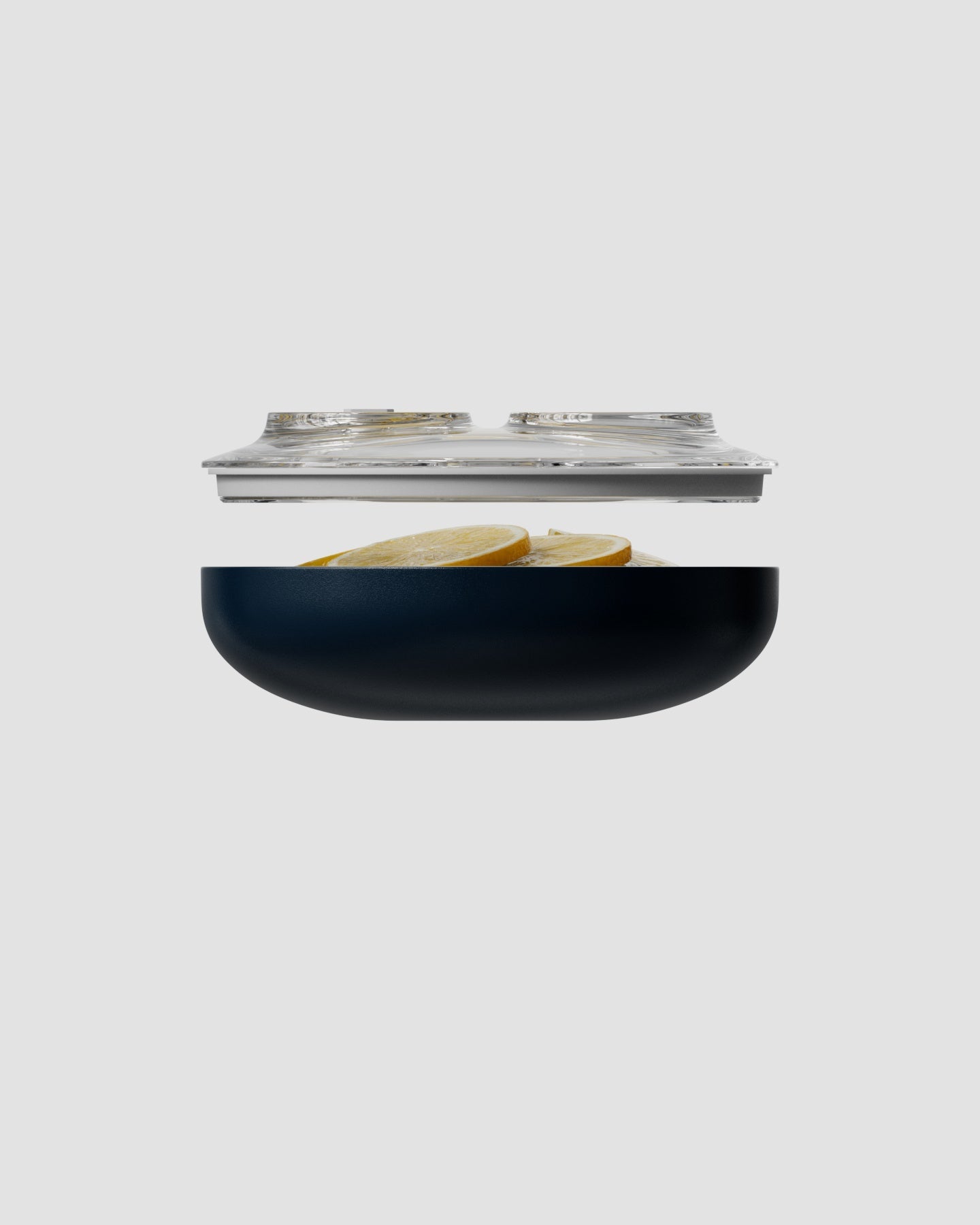 small vacuum seal container blue