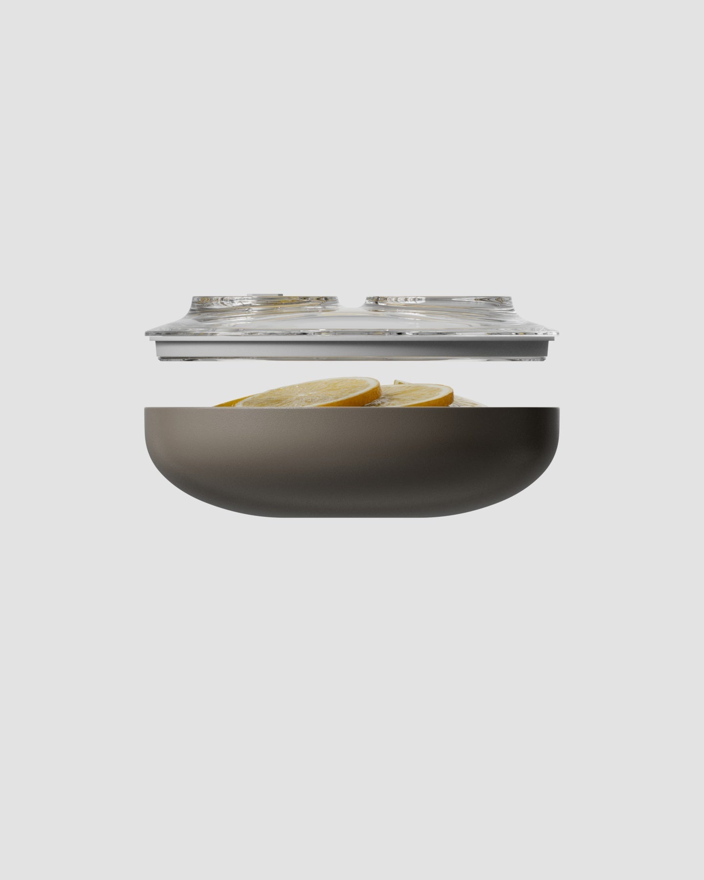 small vacuum seal container grey