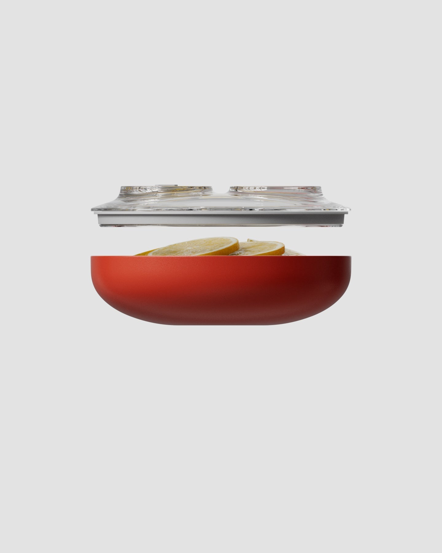 small vacuum seal container orange