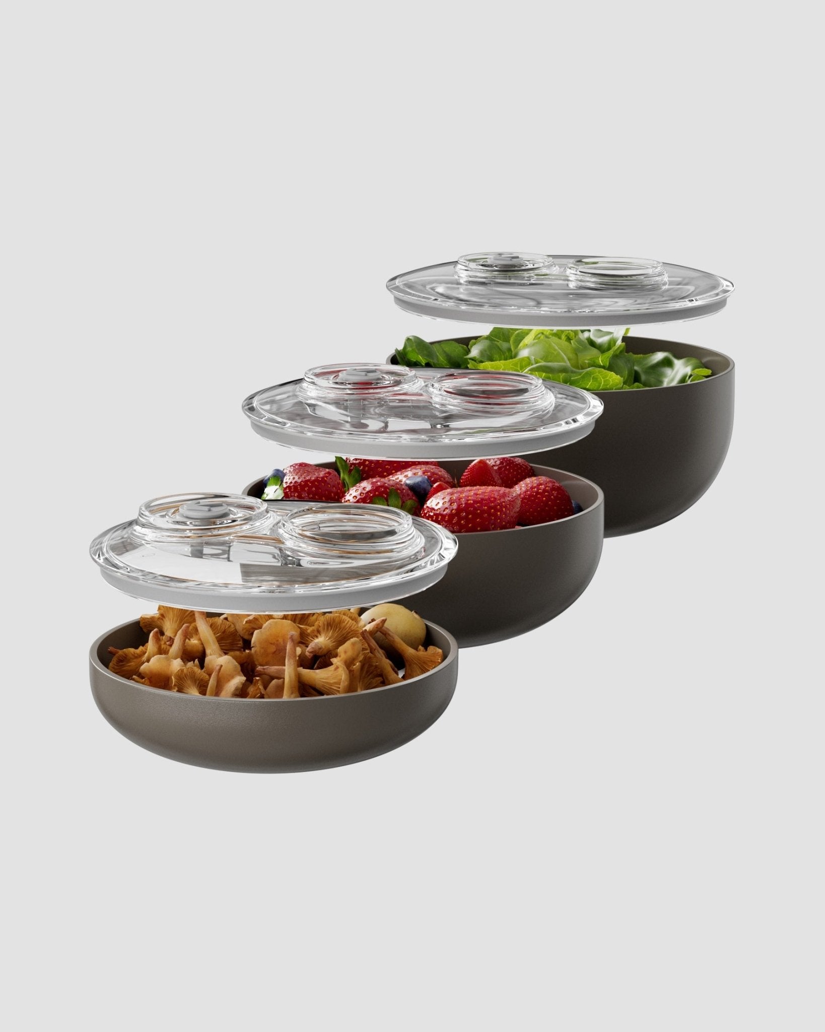 Set Contenitori Sottovuoto | Grigio Rinoceronte di Java