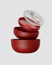 red Vacuum Container Set